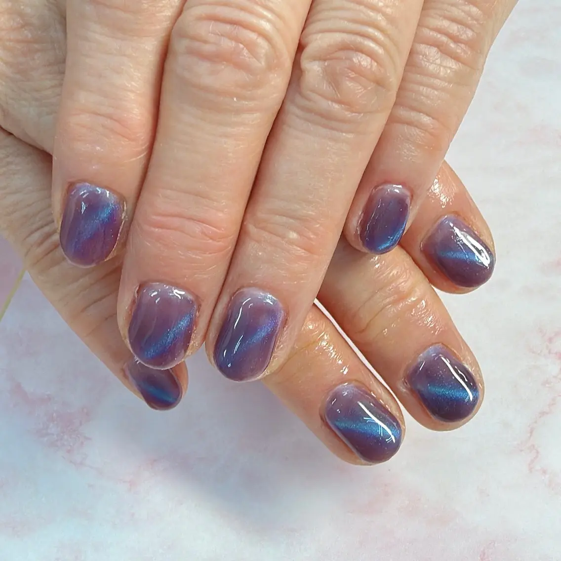 美フォルムギャラクシーワンカラーネイル💅の写真