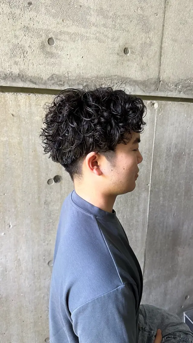 パーマ メンズ 五十嵐 圭音のヘアスタイル
