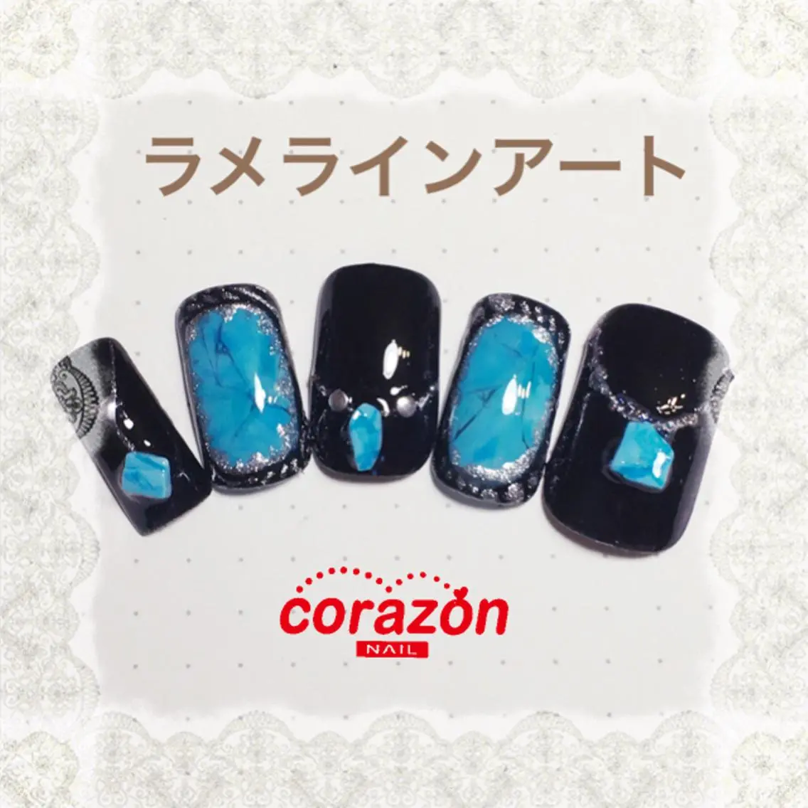 ネイル アートネイル ドット ラメ(グリッター) ネイリスト aicoのネイルデザイン