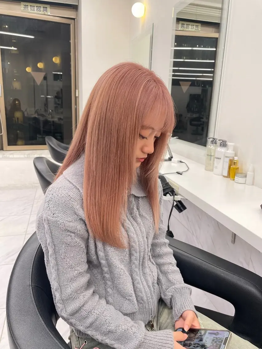 ロング カラー ヘアアレンジ 💗横浜美容室 💗HARUNAのヘアスタイル