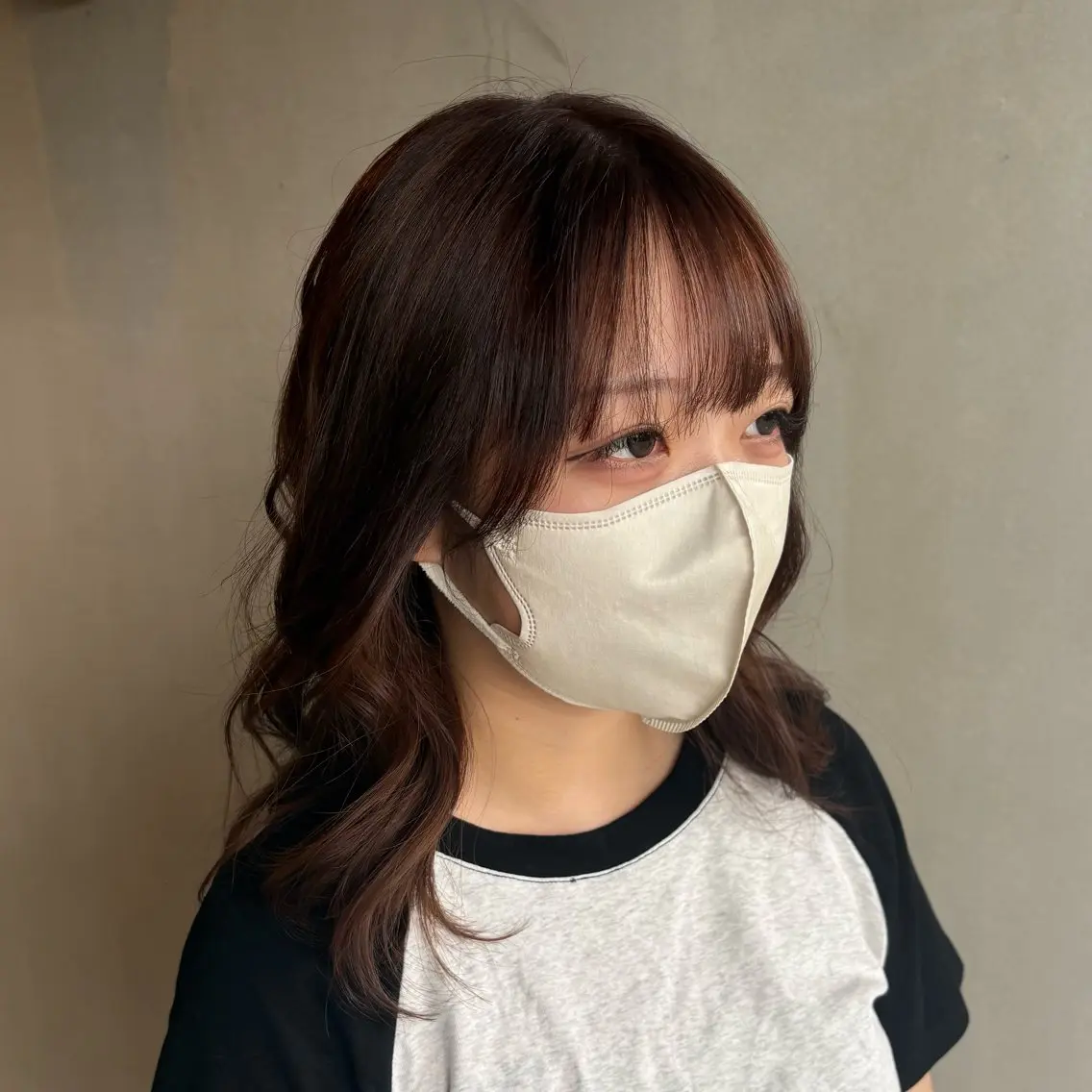セミロング カラー ブラウンカラー 透明感カラー 🌸艶カラー/似合わ せカット/サクラ🌸のヘアスタイル