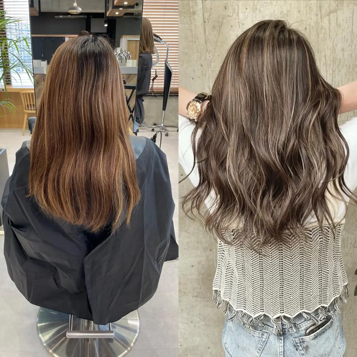 ロング カラー ヘアアレンジ ヘアカラー TATSUYA アートディレクターのヘアスタイル