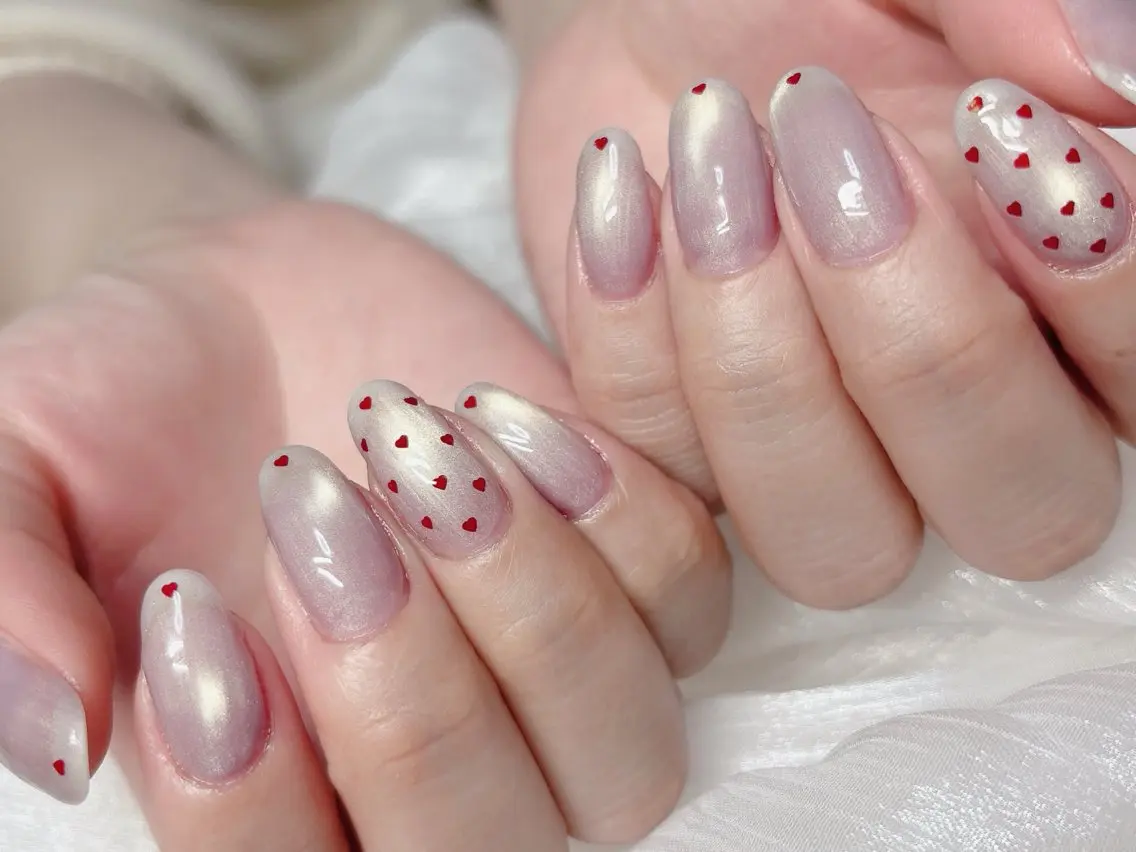 ネイル バレンタイン Nail •Head スパFortunaのネイルデザイン