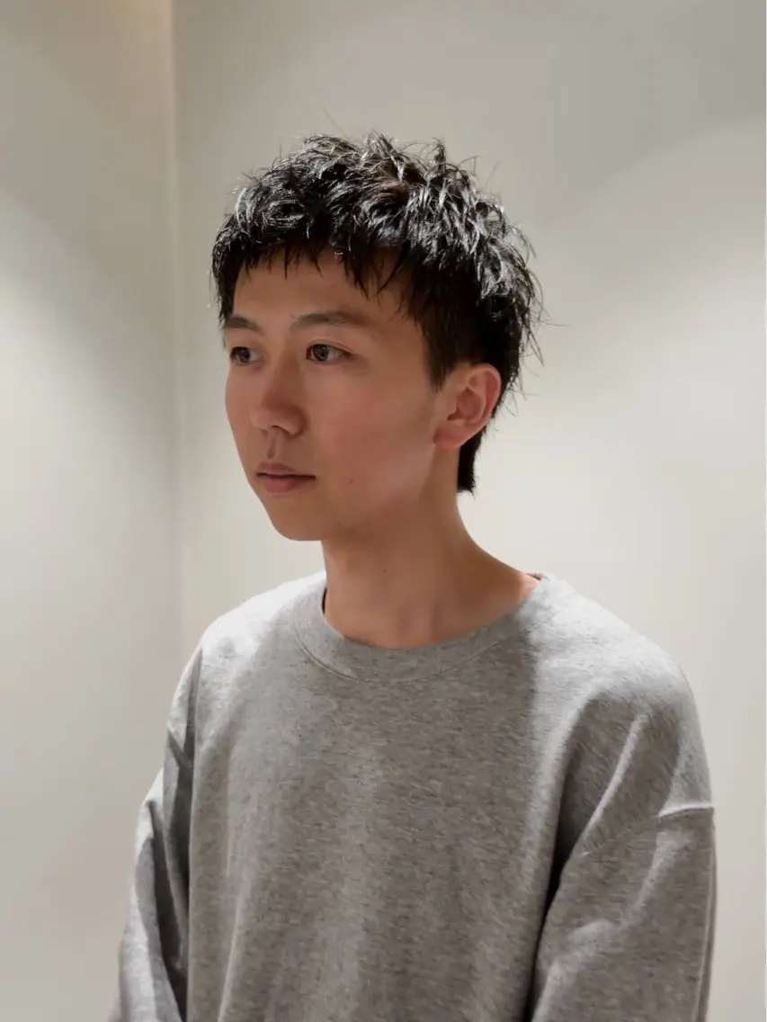 ショート パーマ メンズ ショートヘア カット パーマ メンズショート パーマ 丸山のヘアスタイル