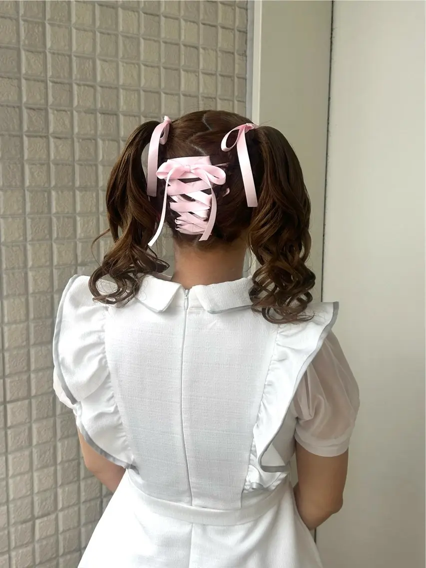ヘアセット 💖シールエクステ 韓国ヘアmikotoのヘアスタイル