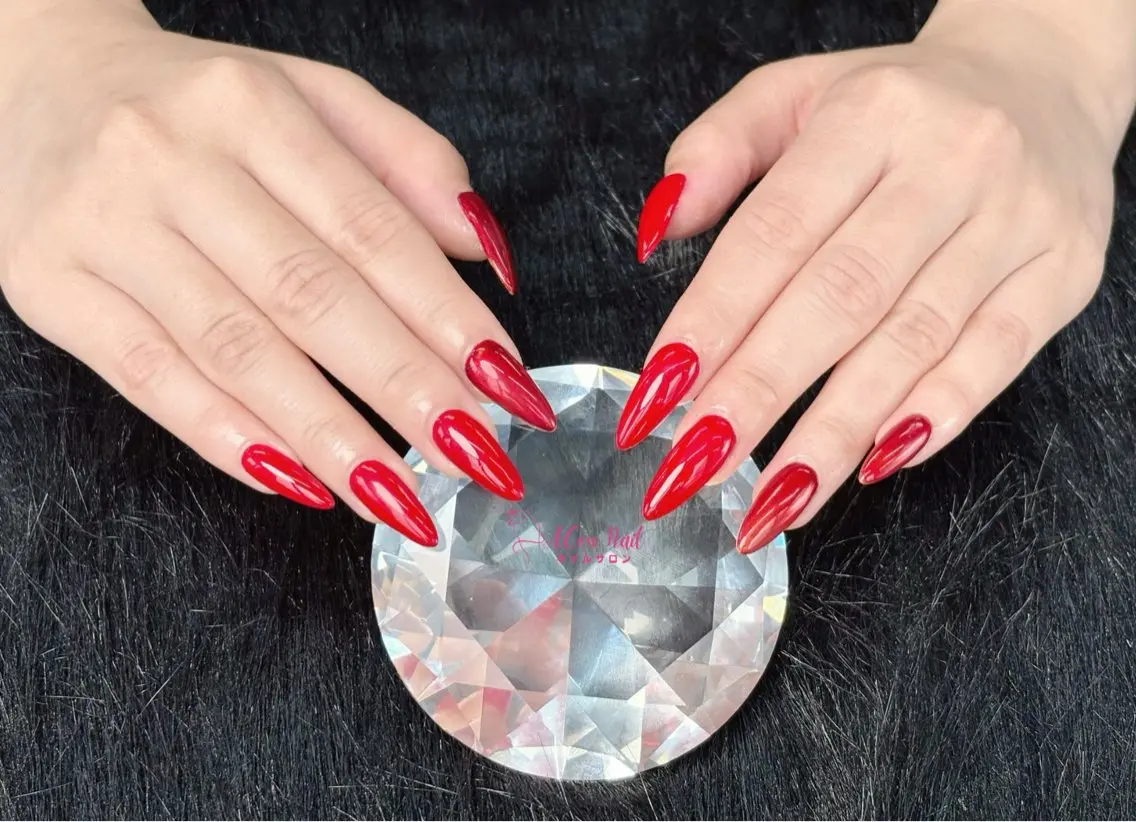 ネイル 桜ネイル 長さ出し フラワーネイル フレンチネイル ジェルネイル ハンドネイル ACon NailSalonのネイルデザイン