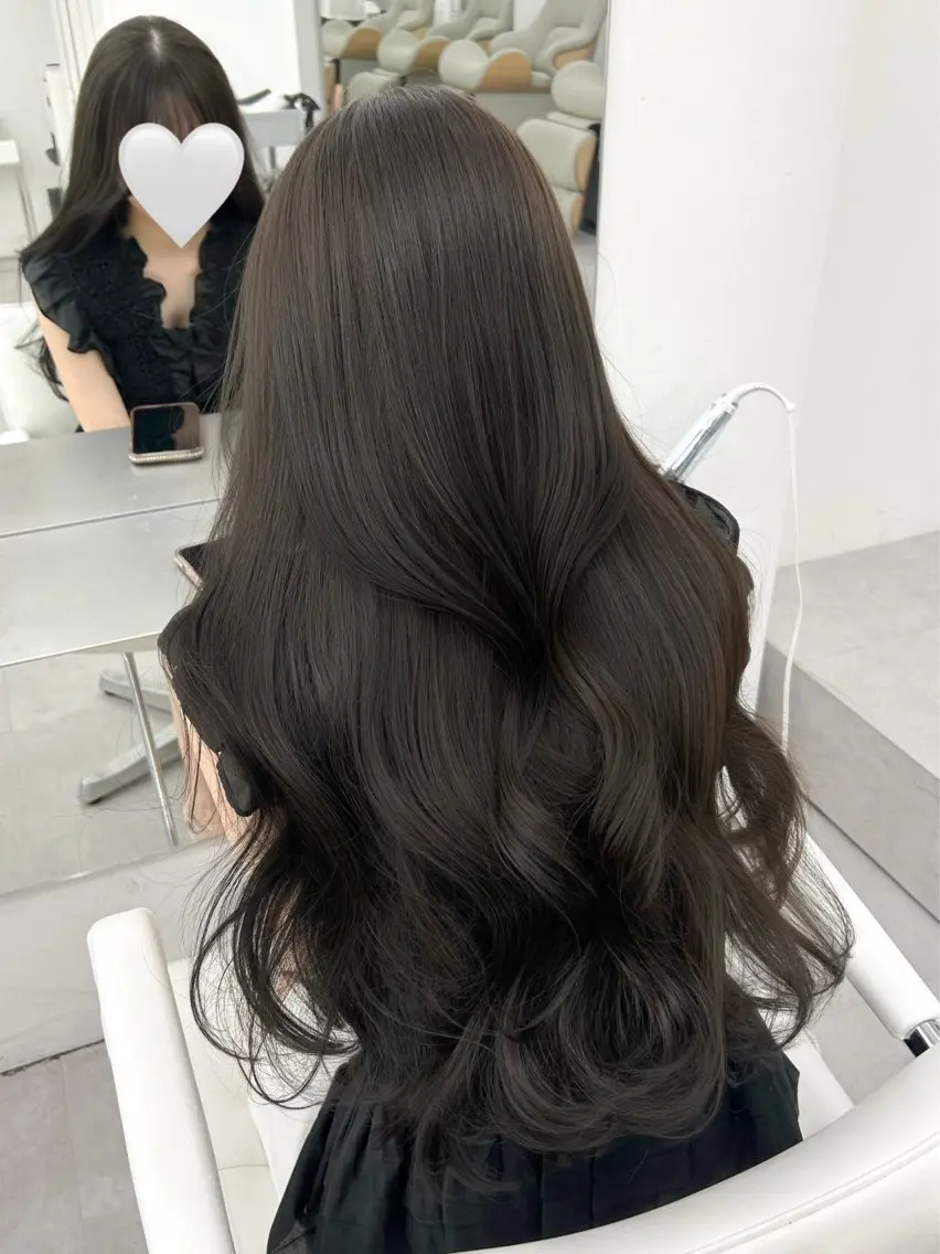 ロング カラー カット ヘアカラー トリートメント 透明感カラー 古山 結季🌙🖤のヘアスタイル