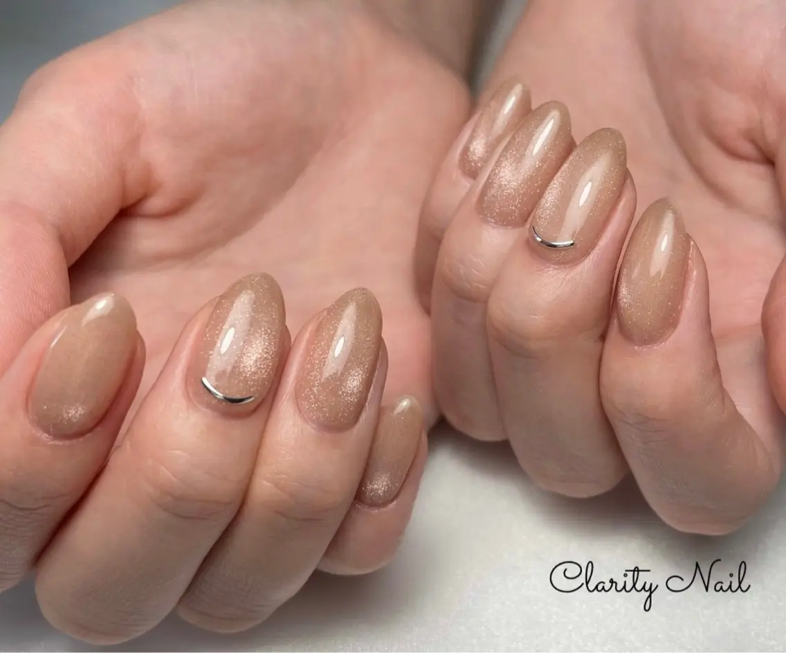 ネイル マグネットネイル ワンカラーネイル ハンドネイル Clarity Nailのネイルデザイン