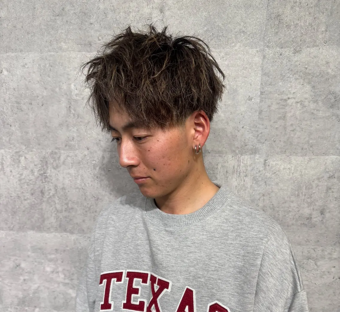 【💈新規メンズ限定💈】カット+ハイライト・メッシュ+パーマの写真