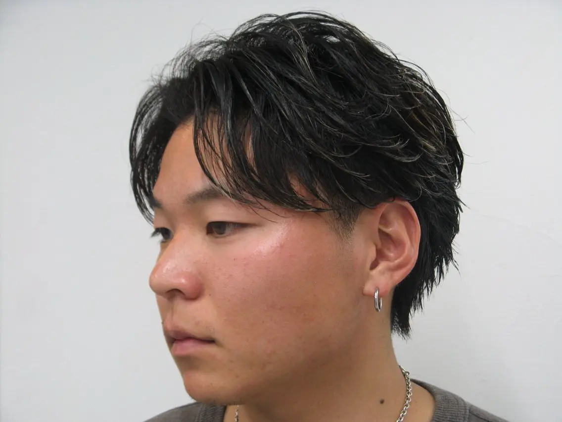 ショート パーマ メンズ フェザーパーマ メンズパーマ カット パーマ 稲村侑斗ダウンパーマ メンズパーマのヘアスタイル