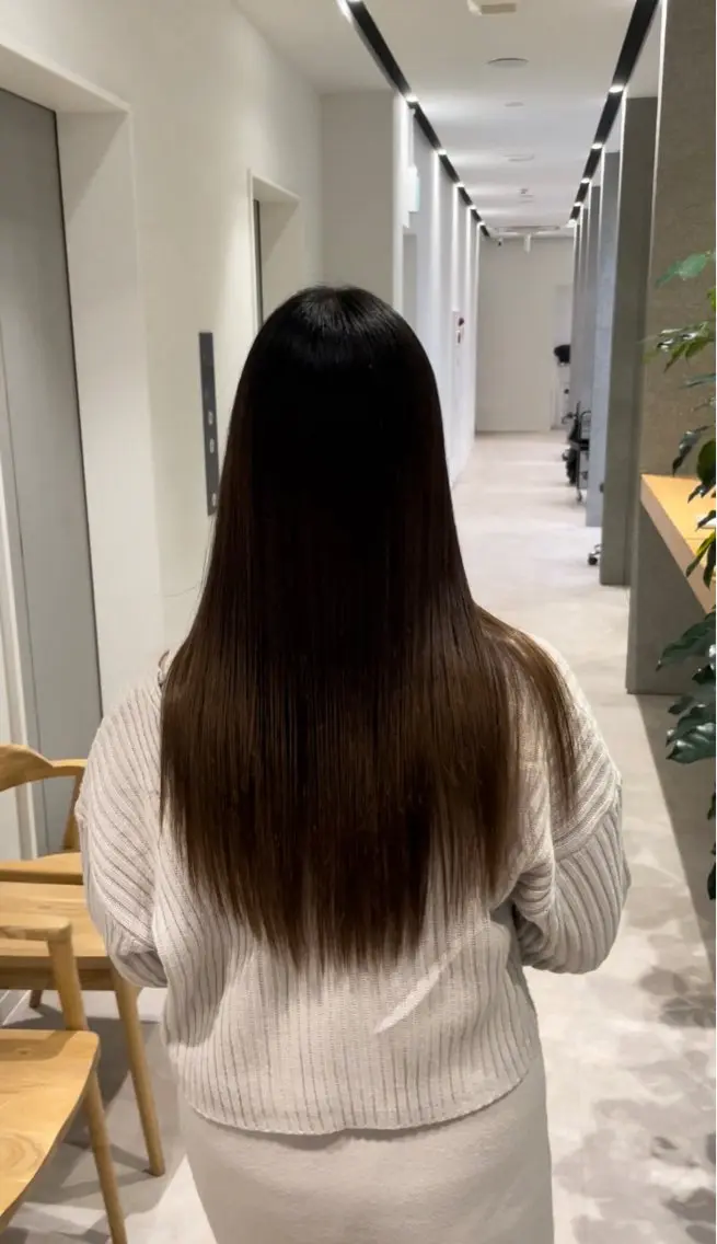 セミロング 髪質改善 トリートメント 髪質改善ヘアケア 艶髪特化/上田のヘアスタイル