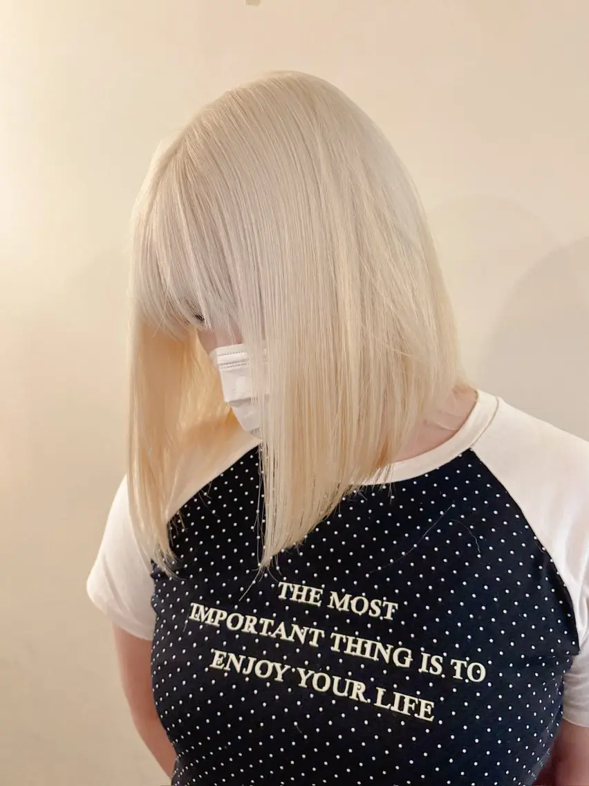 ミディアム カラー ヘアカラー トリートメント 宮本 泰周のヘアスタイル