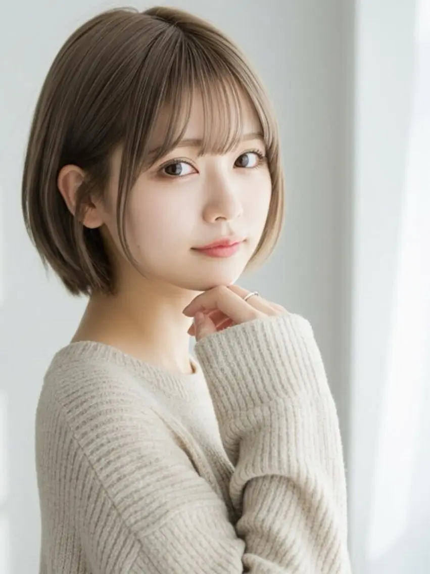 ショート 馬場 彩のヘアスタイル