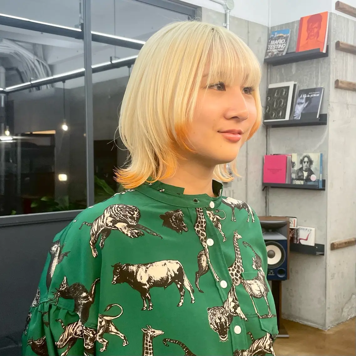 ショート カラー メンズ メンズウルフカット ブロンド オレンジ ショートヘア ウルフカット カット ヘアカラー トリートメント ヘアセット ✂︎ウルフ・ショート ✂︎MIKUNIのヘアスタイル