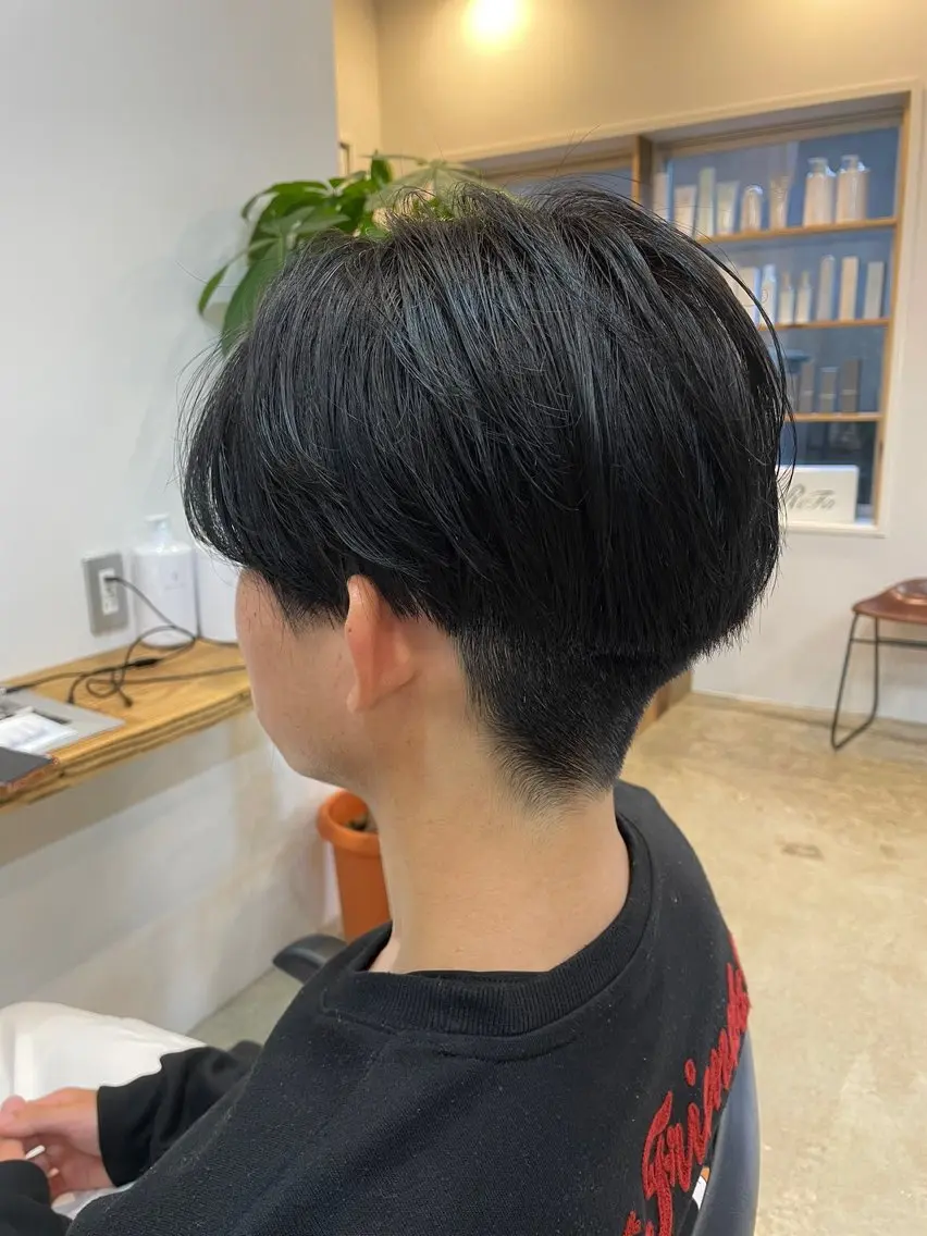 メンズカット➕クイックブラックカラーの写真