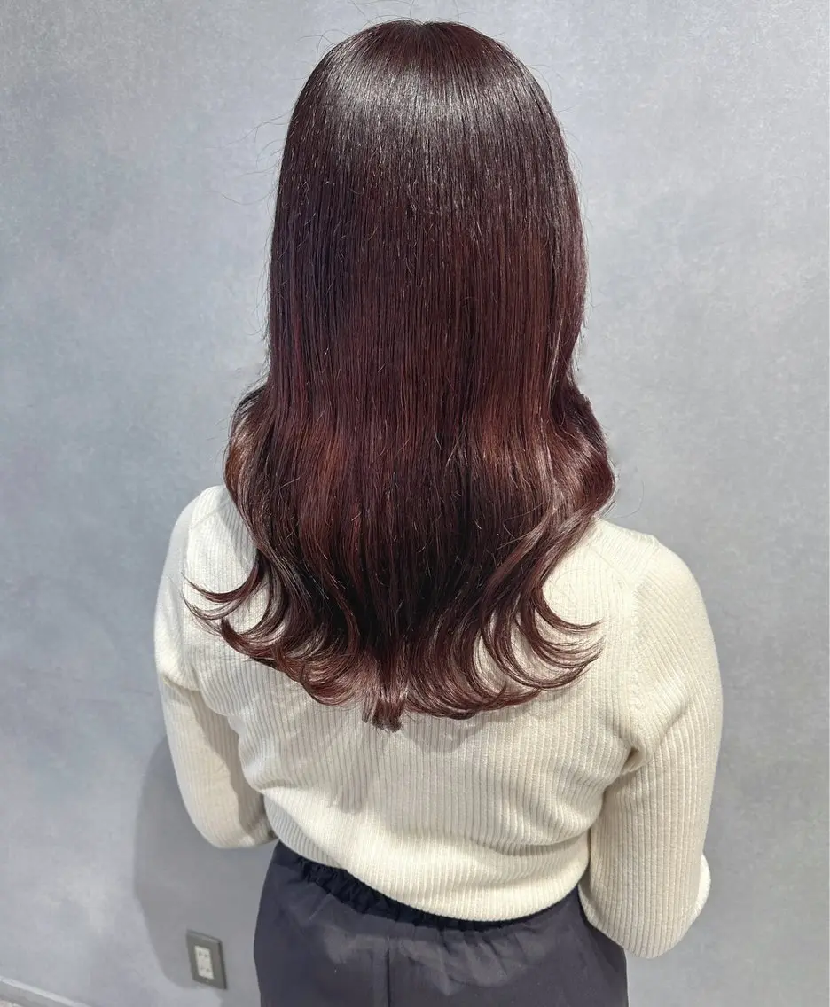 ロング カラー ブリーチ カット ヘアカラー 唐澤 千尋のヘアスタイル