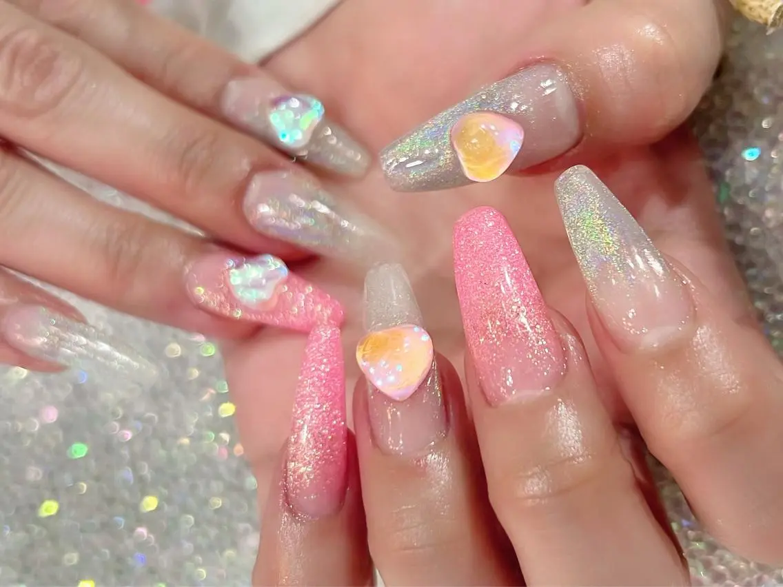 パーマ ハンドネイル ハンドケア nailsalon mintのネイルデザイン