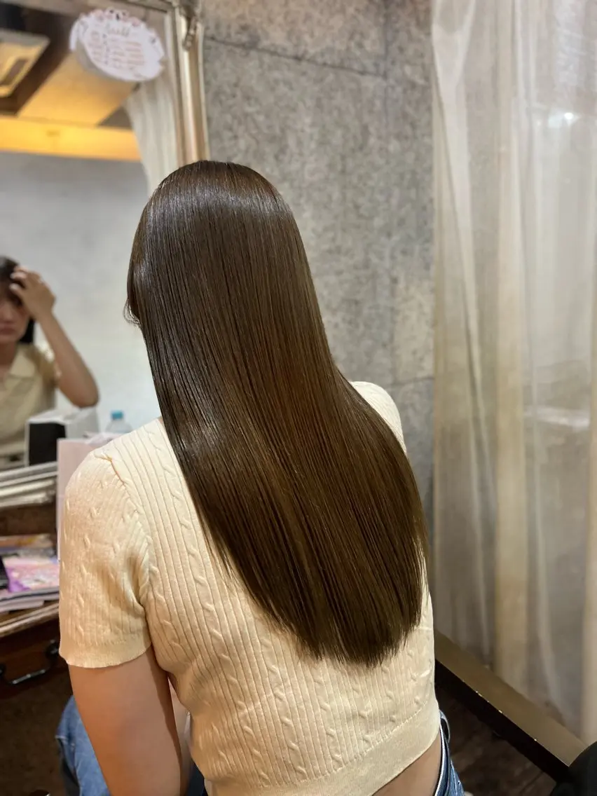 カラー ブラウンカラー オリーブブラウン 似合わせカット/ 髪質改善/前島のヘアスタイル