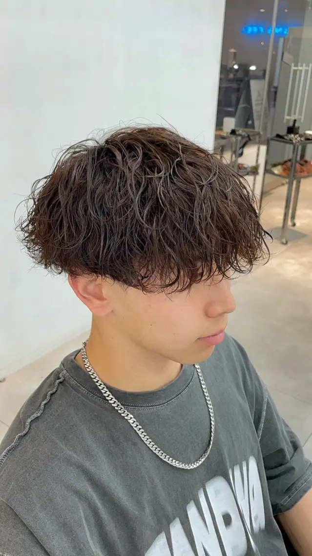 パーマ メンズ 森口 竜匡のヘアスタイル