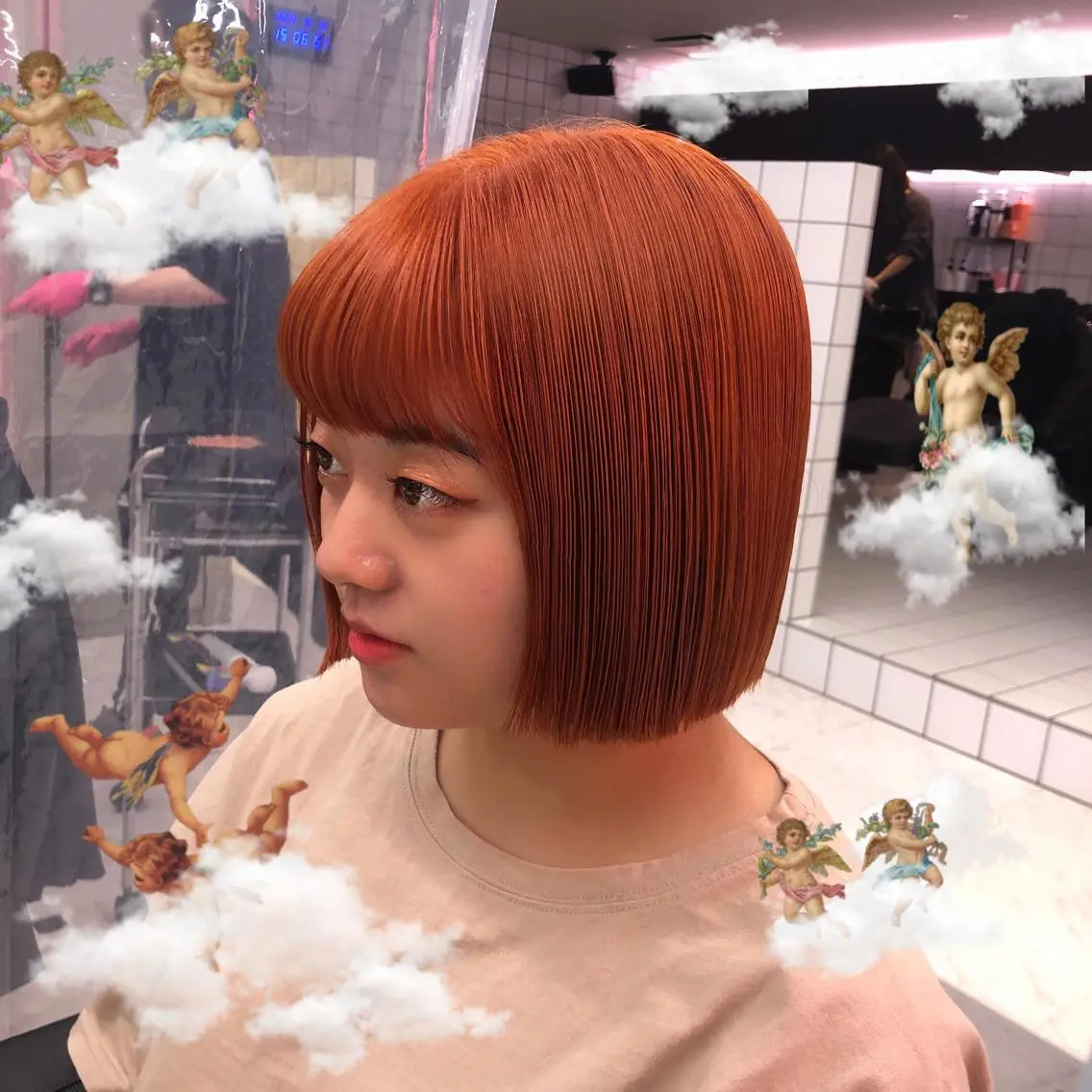 ショート カラー パーマ ヘアアレンジ メンズ キッズ ネイル マツエク・マツパ KANAMI 🌏のヘアスタイル