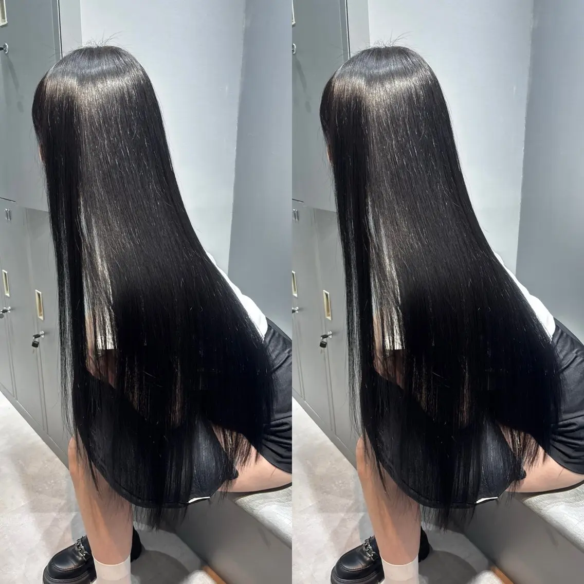 ロング カット ヘアカラー 縮毛矯正 トリートメント 今話題の艶髪矯正 美艶カラー/FUKAのヘアスタイル