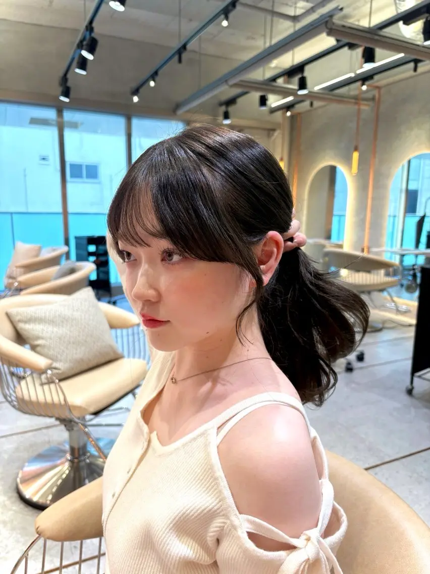 セミロング カラー ベージュカラー ブラウンカラー 透明感カラー マロンブラウン オリーブベージュ カット ヘアカラー トリートメント 顔周りレイヤーカット /髪質改善/ゆう🤍のヘアスタイル