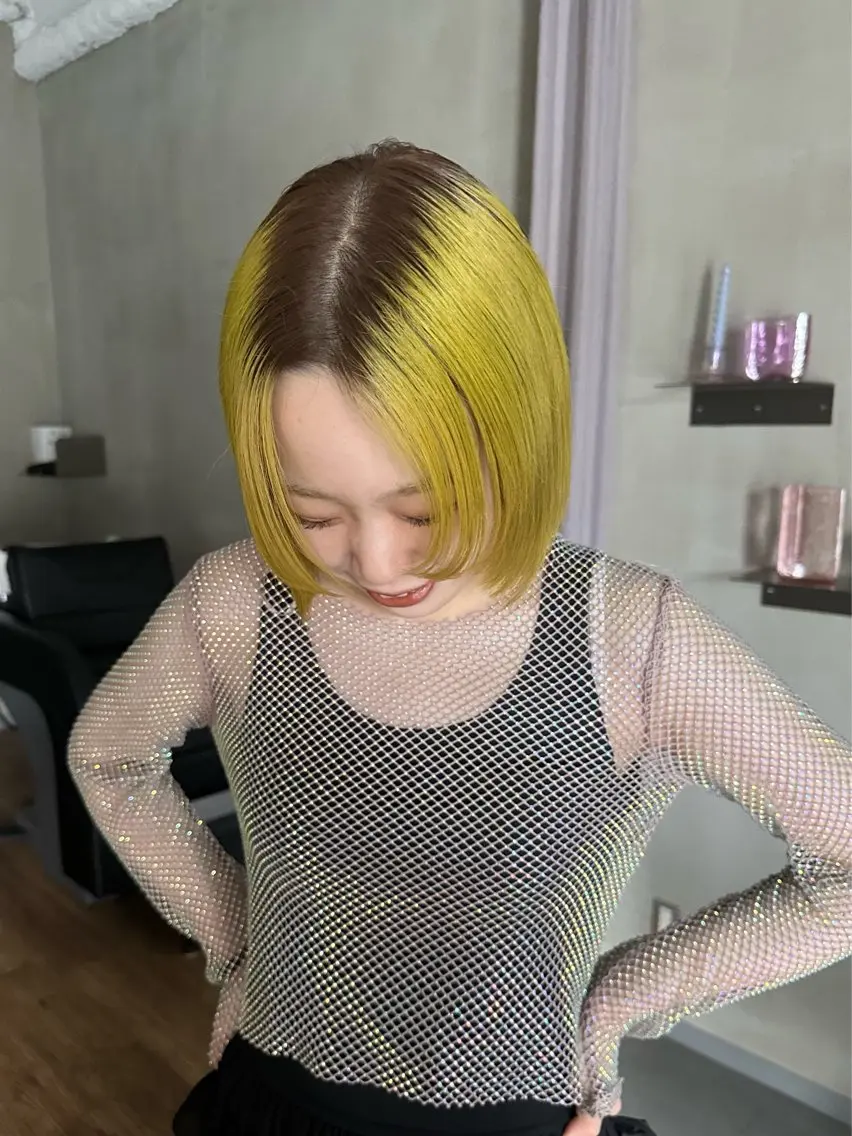 ミディアム カラー 似合わせカット カット ヘアカラー トリートメント mizuki /メンズカット募集のヘアスタイル