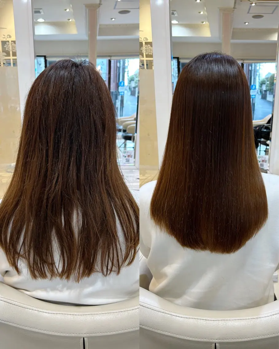 セミロング 縮毛矯正 カット 縮毛矯正 トリートメント 高橋 佑のヘアスタイル