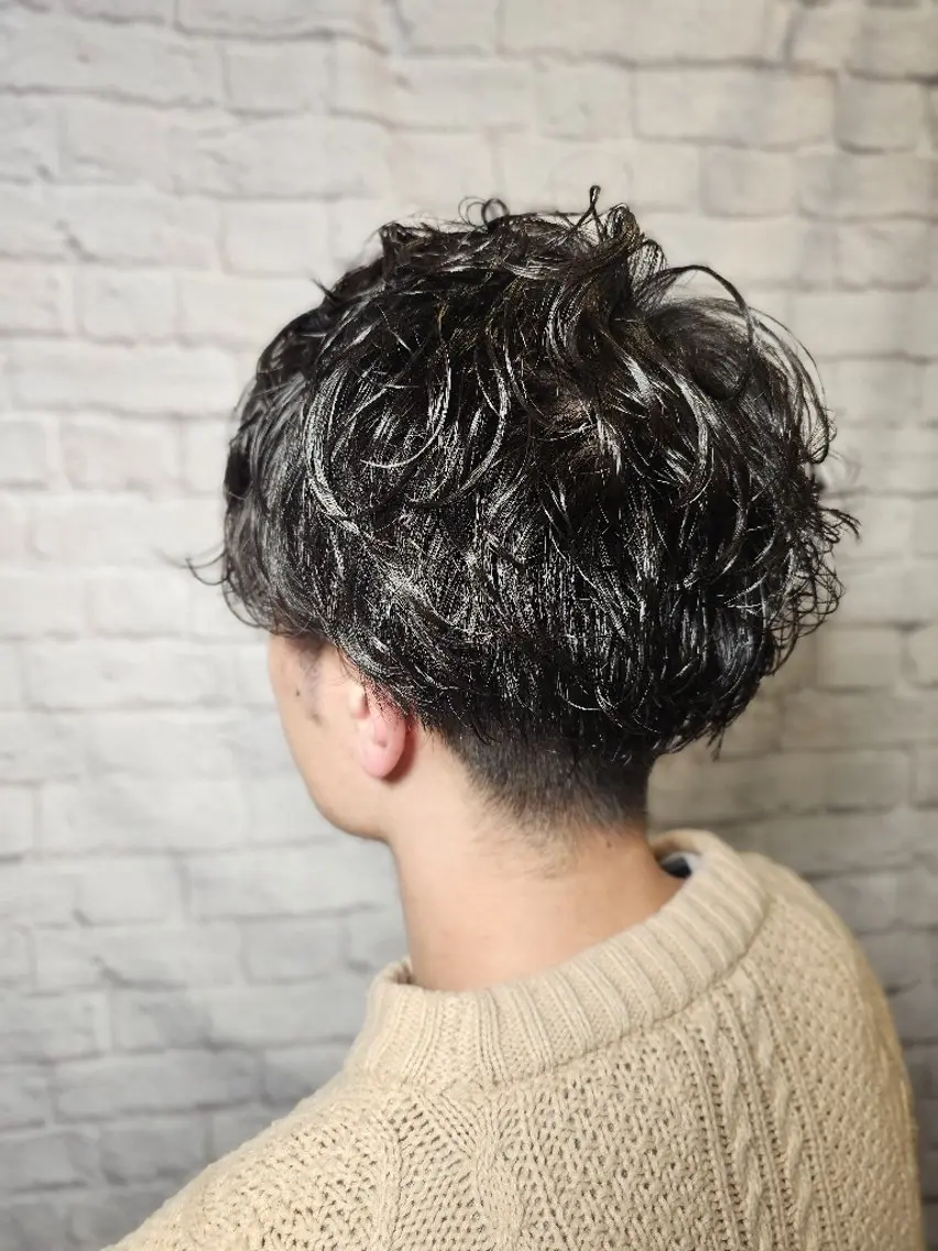 【🌟メンズカット】カット+ロッドパーマ(120分)の写真