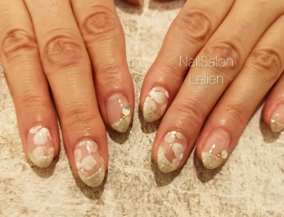 ネイル フレンチネイル ネイルサロン Lelienルリエのネイルデザイン