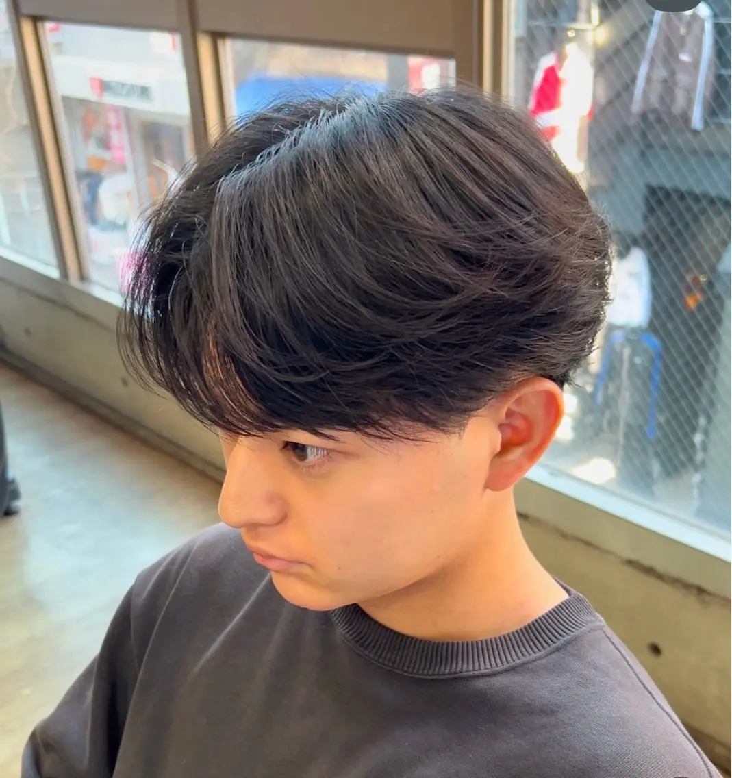 メンズ パーマ 永野川 諒のヘアスタイル