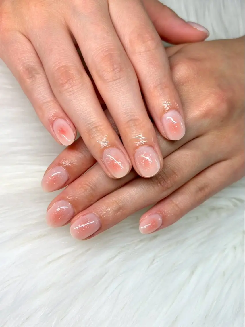 ネイル チークネイル ラメ(グリッター) ハンドネイル Tam Tam Nailのネイルデザイン