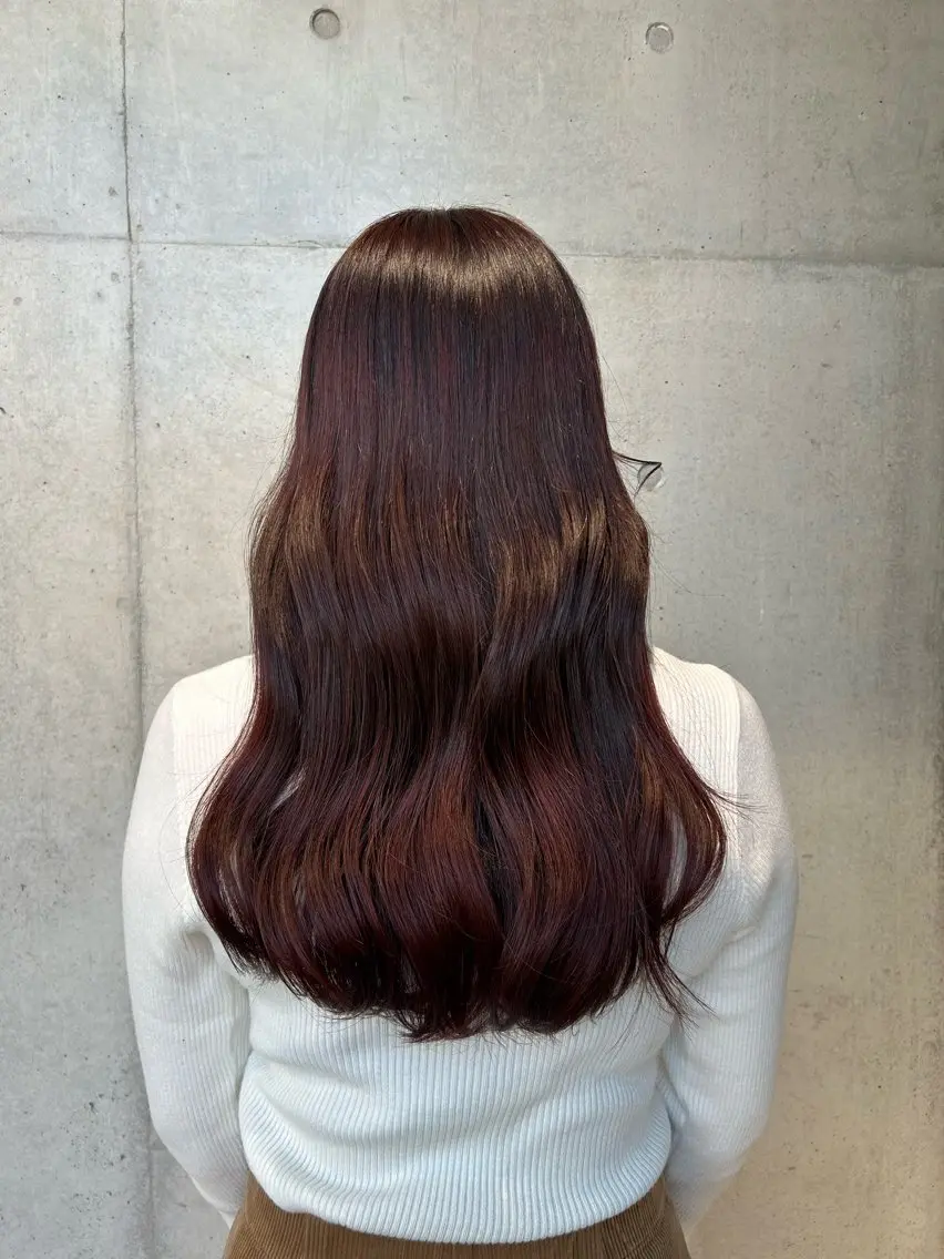 ロング カラー ヘアアレンジ カット ヘアカラー トリートメント ボブ艶モテカラー🫧 カリンのヘアスタイル