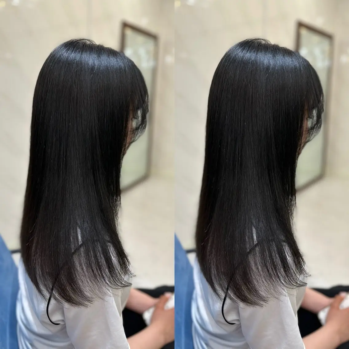 ロング カラー 髪質改善🩵縮毛矯正 代々木/木下のヘアスタイル