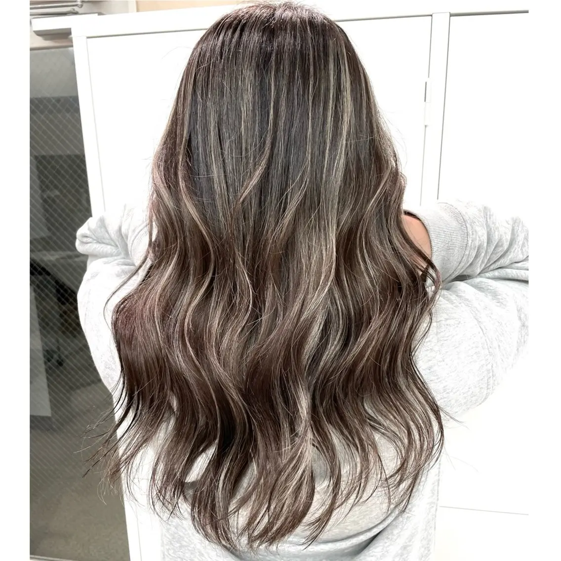 セミロング カラー ヘアカラー トリートメント 奥山義進/大宮 /ダブルカラーのヘアスタイル