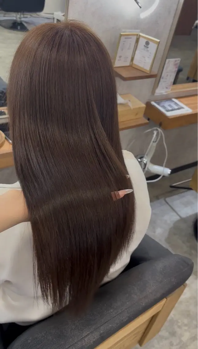 ミディアム アッシュ アッシュブラウン ヘアカラー トリートメント 🦋 SHION 🦋のヘアスタイル