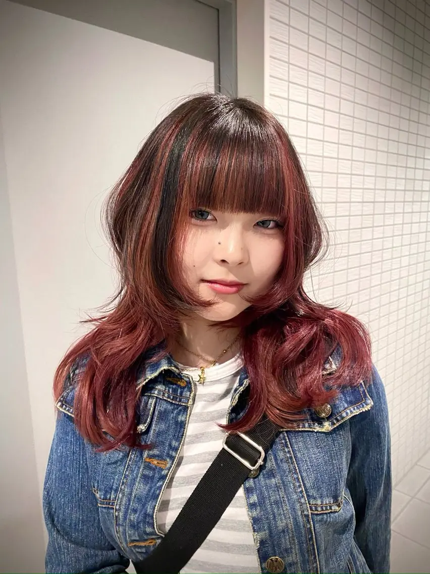 セミロング 髪質改善 色落ち特化/似合わせ カット🎼MEIのヘアスタイル