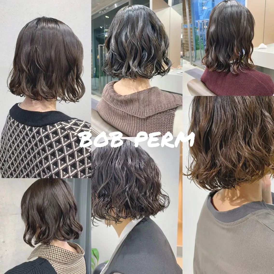 ショート パーマ カット パーマ トリートメント ボブパーマコテ巻き風 パーマNo1深江秀平のヘアスタイル