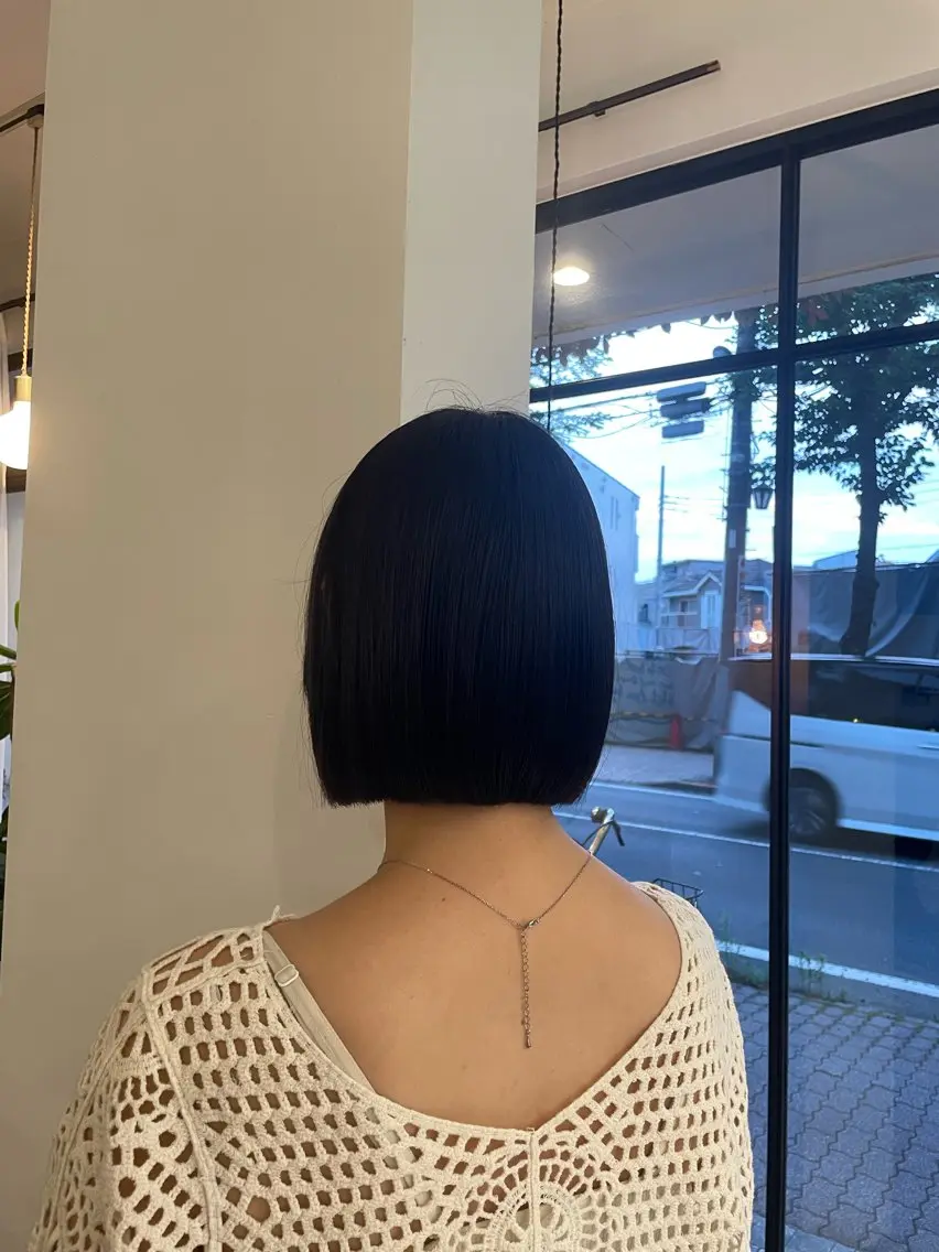 ミディアム ボブ 似合わせカット 西野 優夏のヘアスタイル