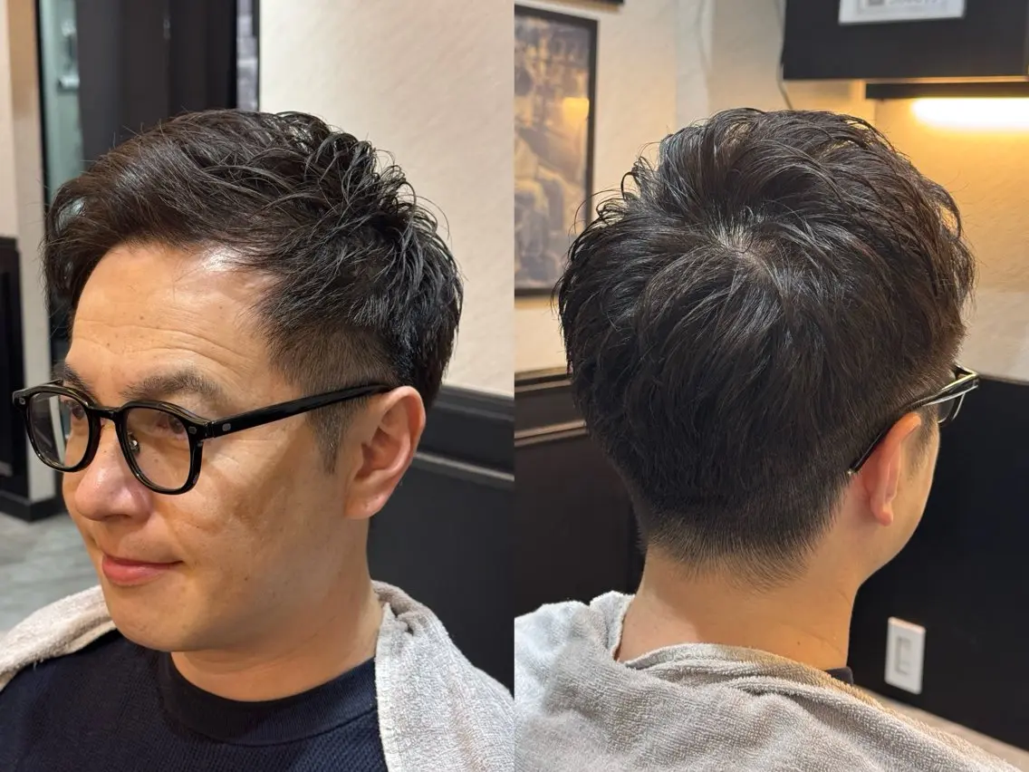 ショート カット パーマ 有田 光輝のヘアスタイル