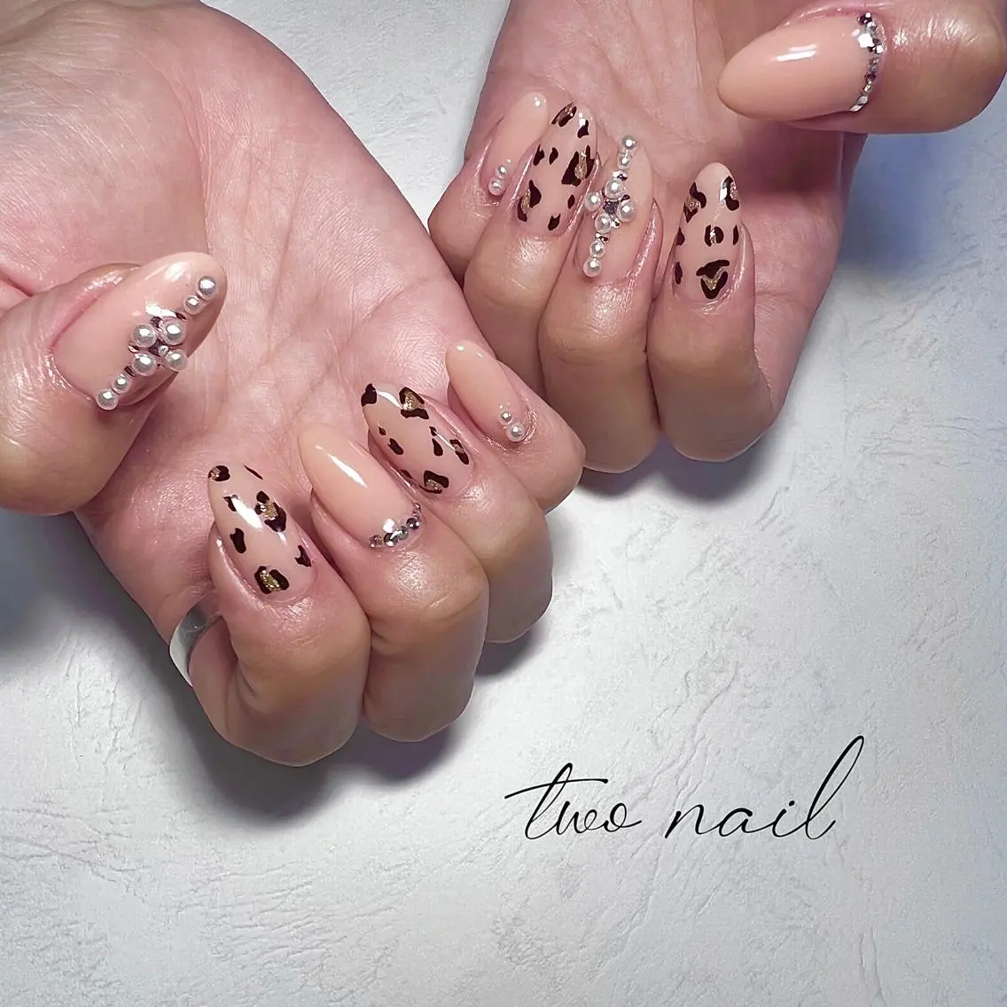 ネイル アートネイル フットネイル ハート ニュアンスネイル ホワイト two nailのネイルデザイン