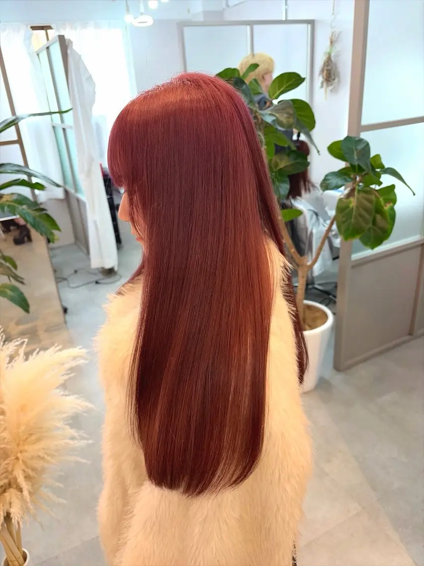 ロング カラー ブリーチ ケアブリーチ ピンクカラー ヘアカラー トリートメント ALLEN🫧梅田 /Aki/店長のヘアスタイル