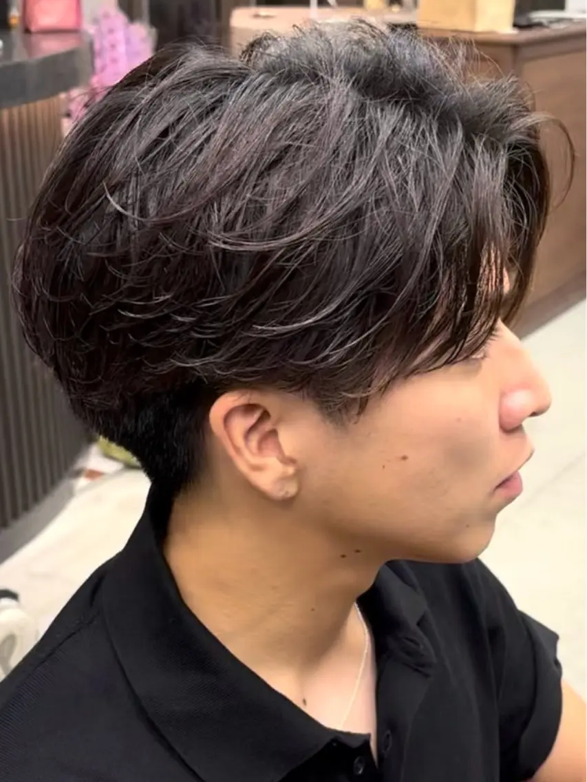 パーマ メンズ フェザーパーマ メンズパーマ パーマ メンズパーマ特化 sayoのヘアスタイル
