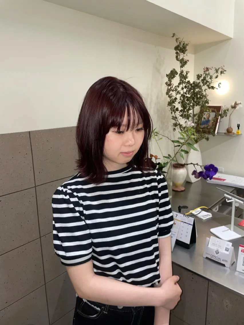 ミディアム カラー ヘアカラー JURI /HUIのヘアスタイル