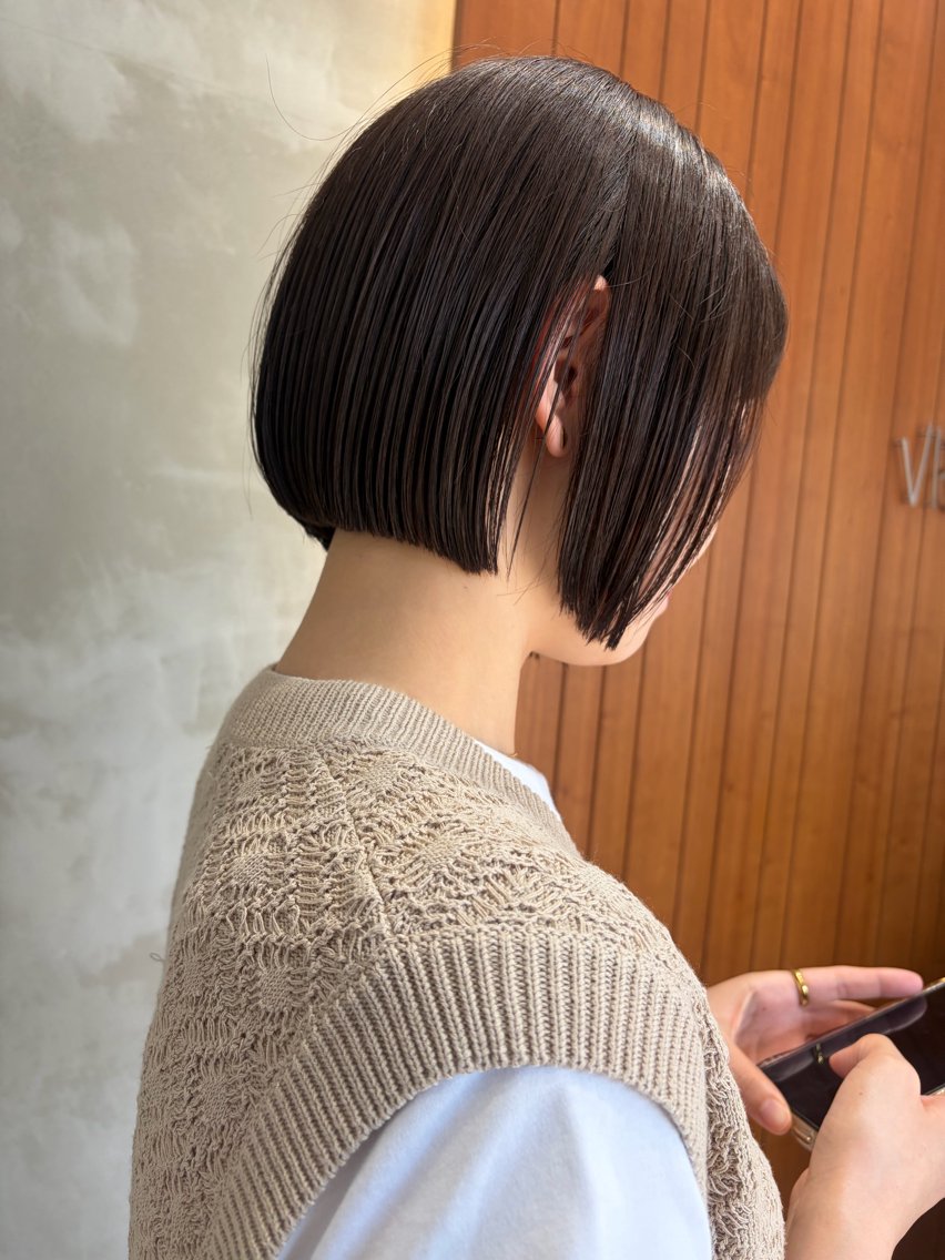 ショート カラー カット ヘアカラー 華 /ショート/ボブのヘアスタイル