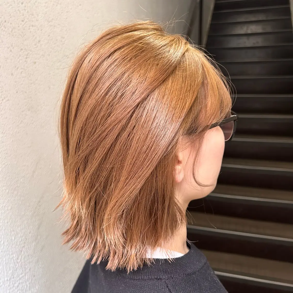 ミディアム カラー ベージュカラー ブリーチ ダブルカラー ブリーチなしカラー ヘアカラー パーマ🌐 レイヤー/yukaのヘアスタイル