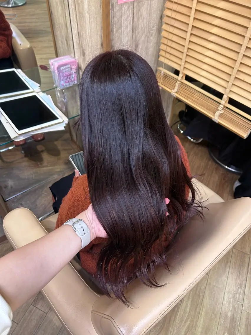 ロング カラー レッドカラー 🐰🎀艶髪特化 yuzuka🎀🐰のヘアスタイル