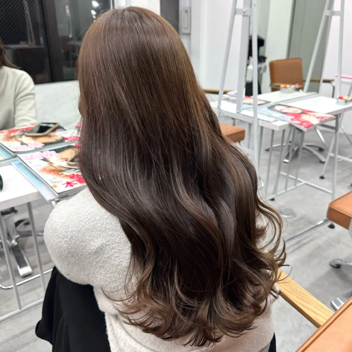 ロング カラー ヘアアレンジ ヘアカラー ブリーチなしカラー /新百合ヶ丘/安形翔のヘアスタイル