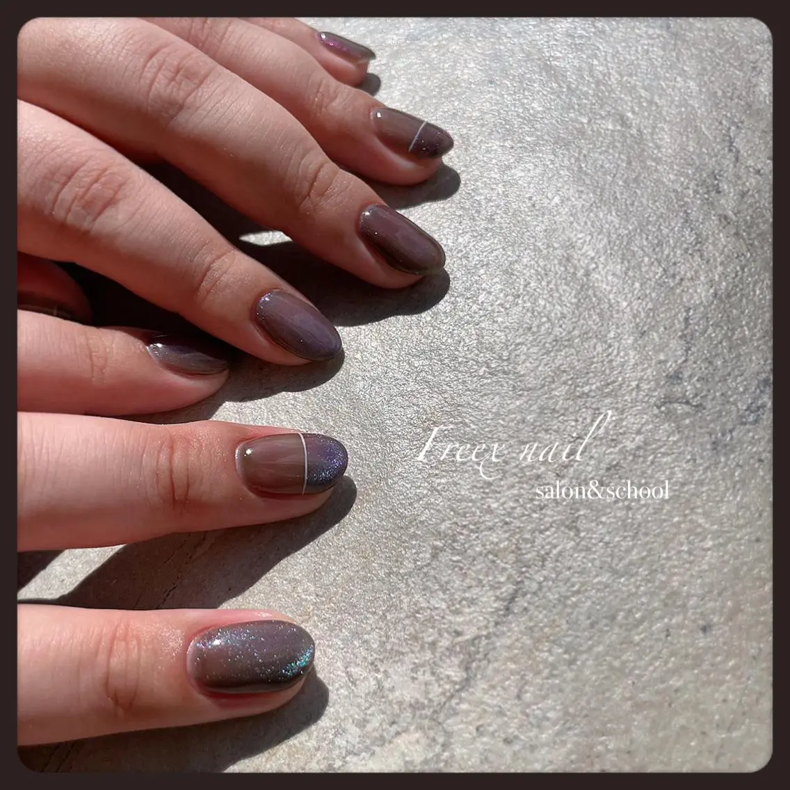 ネイル マグネットネイル ハンドネイル ハンドケア freex nail /ニュアンス/個性派のネイルデザイン