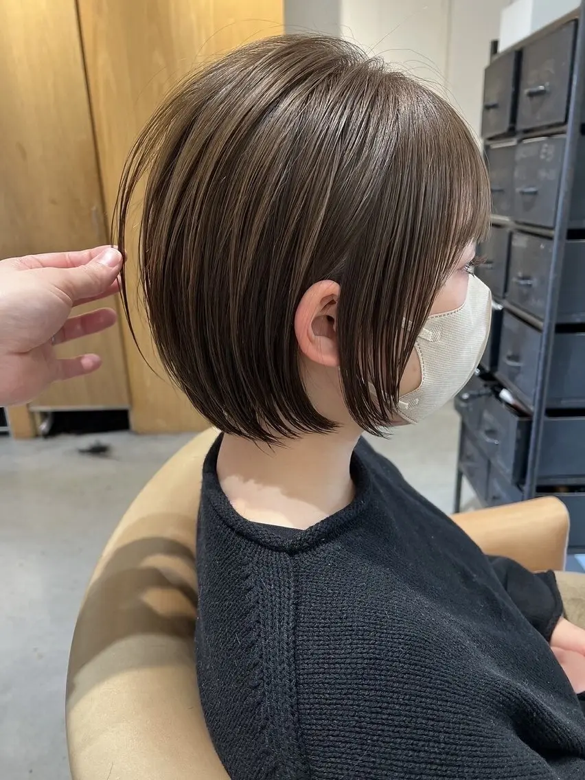 ショート ショートボブ ボブ ショートヘア 鈴木 りやのヘアスタイル